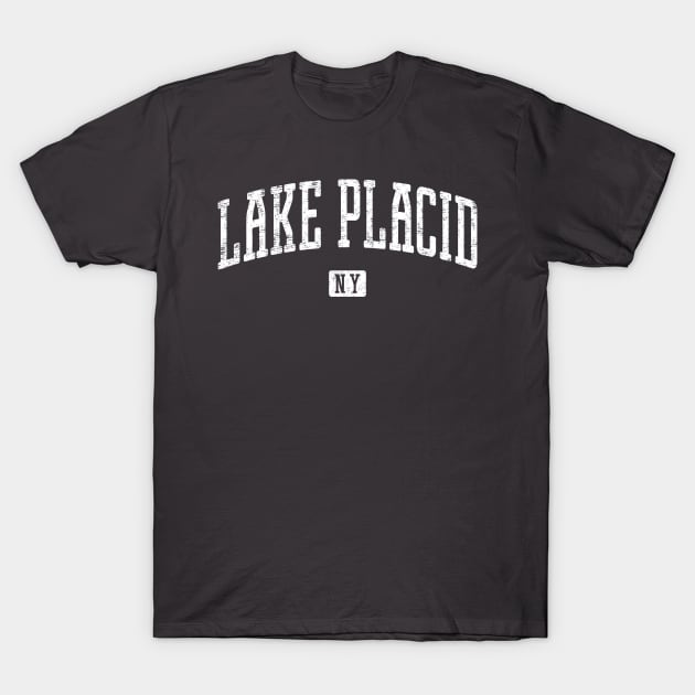 Lake Placid NY Vintage City T-Shirt by Vicinity